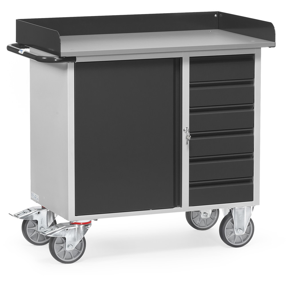 fetra® Werkstattwagen GREY-EDITION 12450-7016 mit Rand