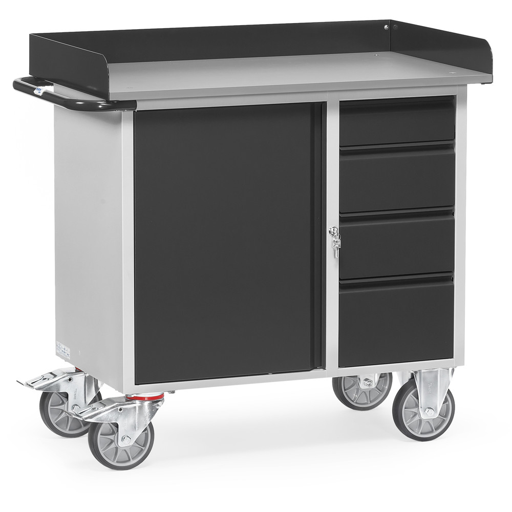 fetra® Werkstattwagen GREY-EDITION 12452-7016 mit Rand