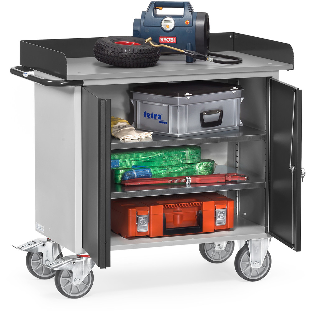 fetra® Werkstattwagen GREY-EDITION 12456-7016 mit Rand