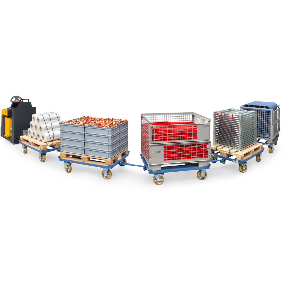 fetra® Paletten-Fahrgestell 1.200 x 800 mm als Routenzug