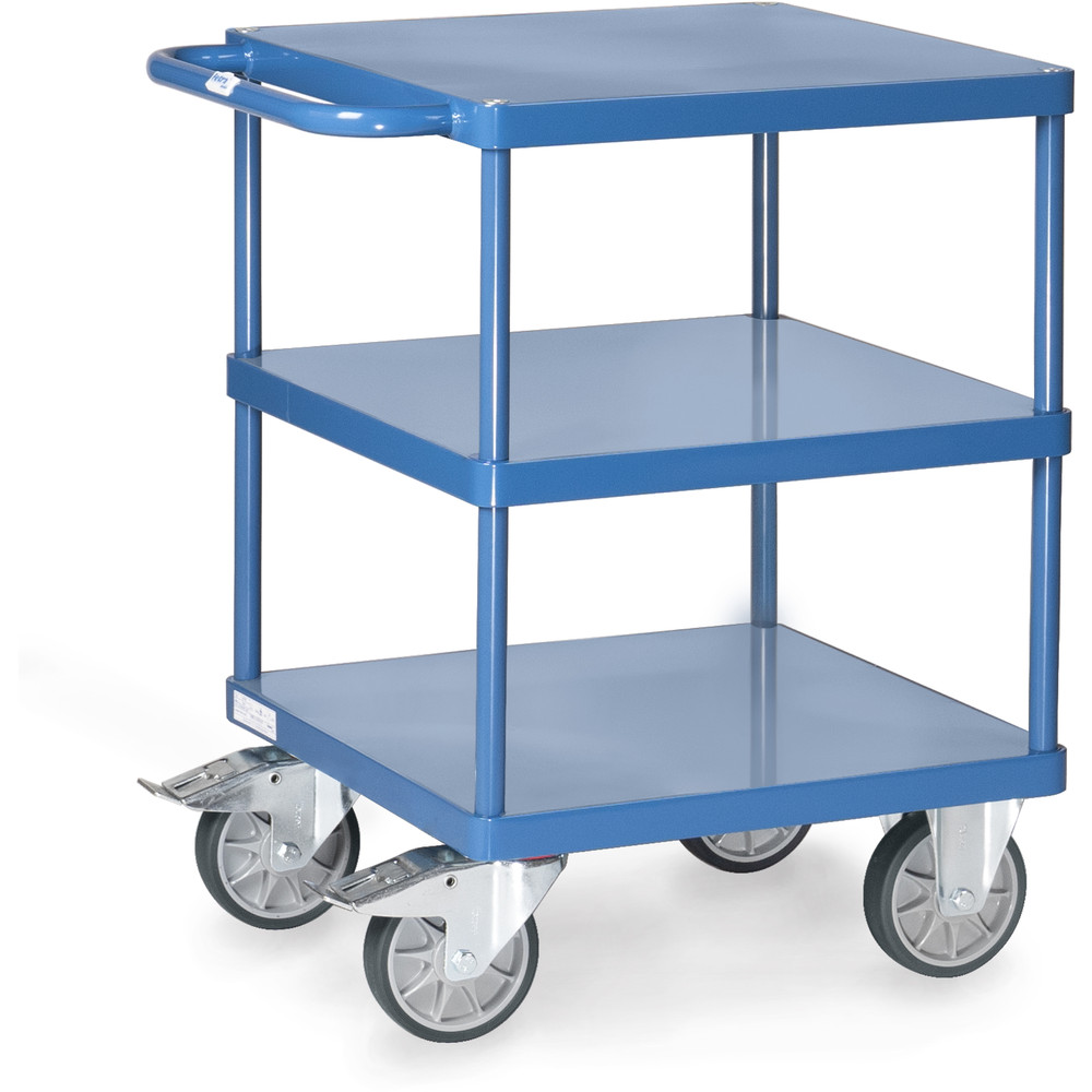 fetra® Tischwagen 2416B - quadratische Ladeflächen