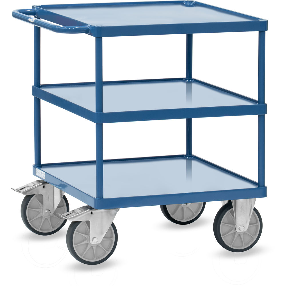 fetra® Tischwagen 2417W - quadratische Ladeflächen