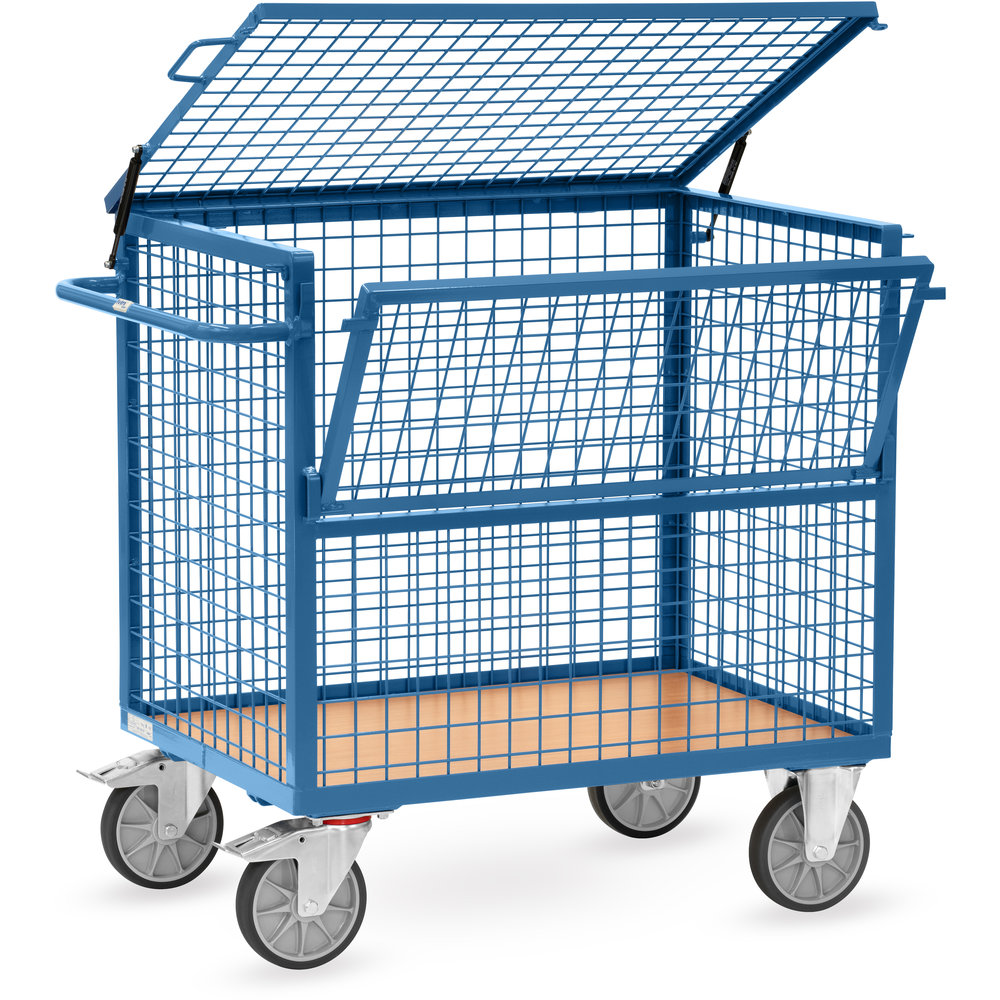 fetra® Drahtkastenwagen mit Deckel 2763