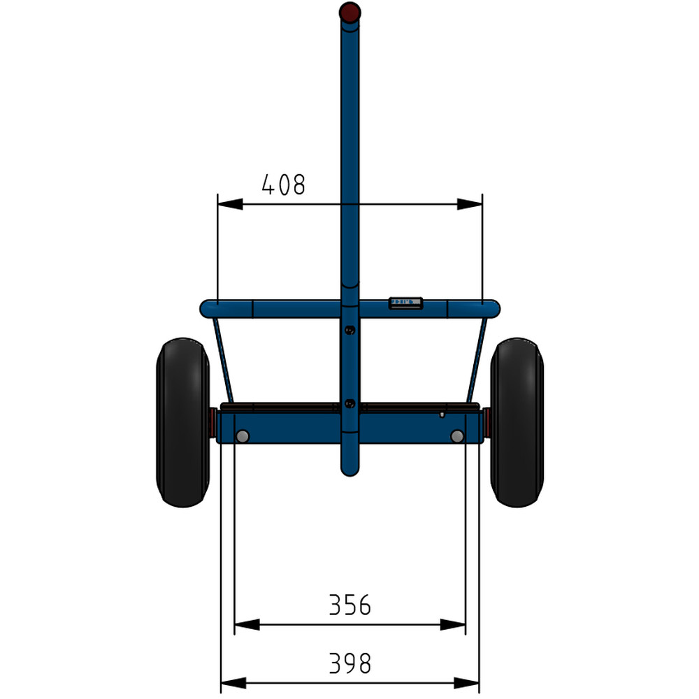 fetra® Handwagen 4091L - 1-Achser