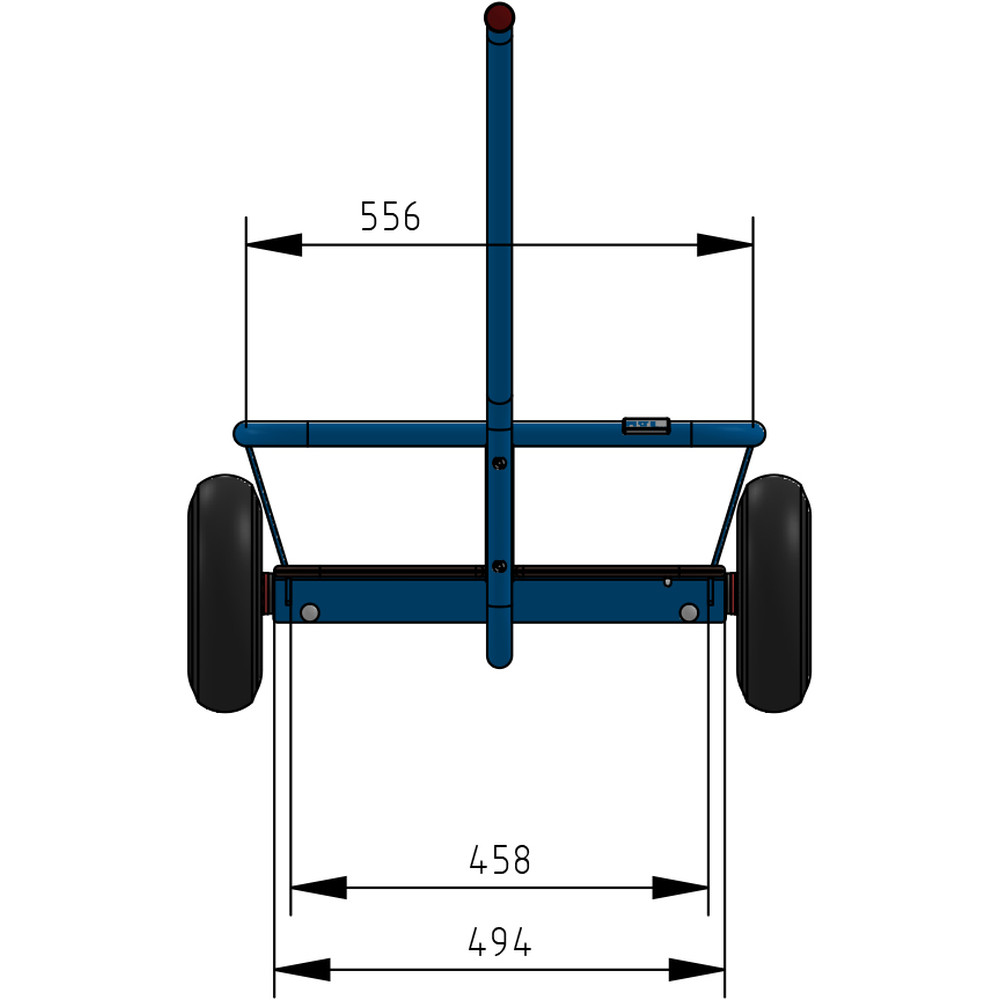 fetra® Handwagen 4092P - 1-Achser