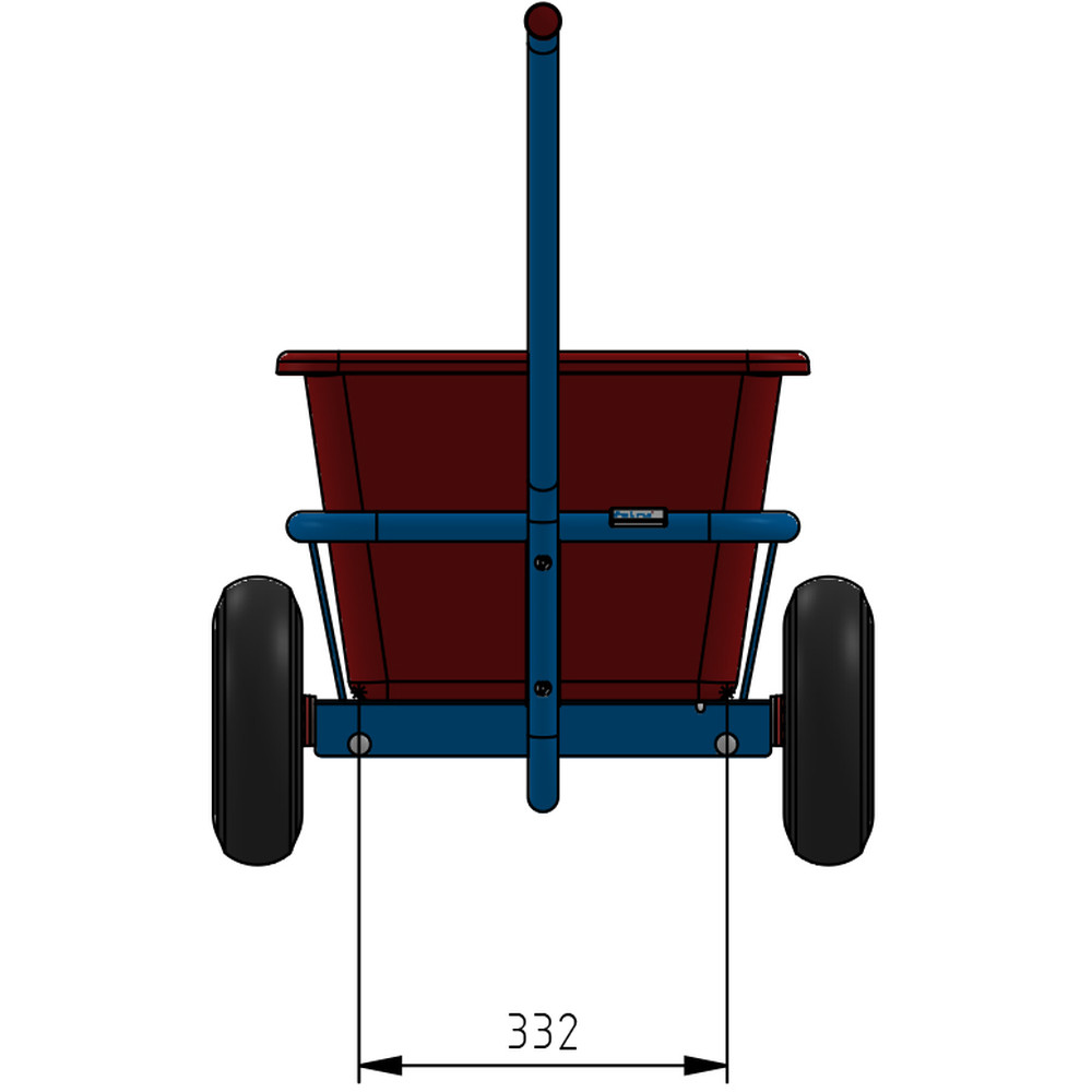 fetra® Handwagen 4101P - 1-Achser