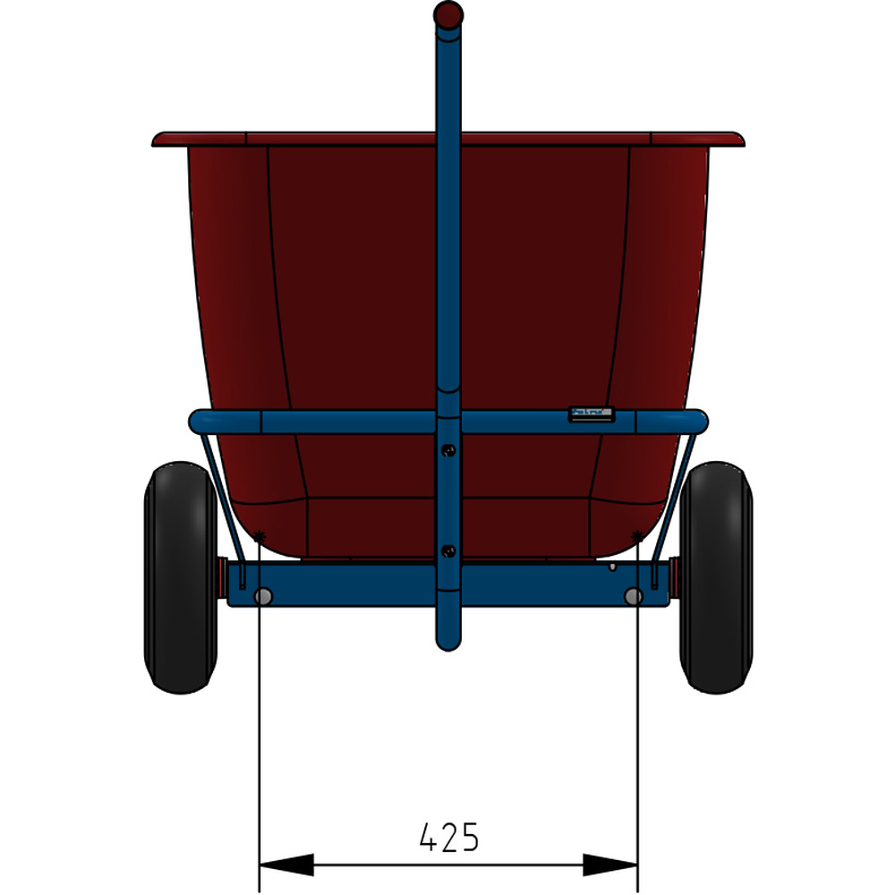 fetra® Handwagen 4102V - 1-Achser