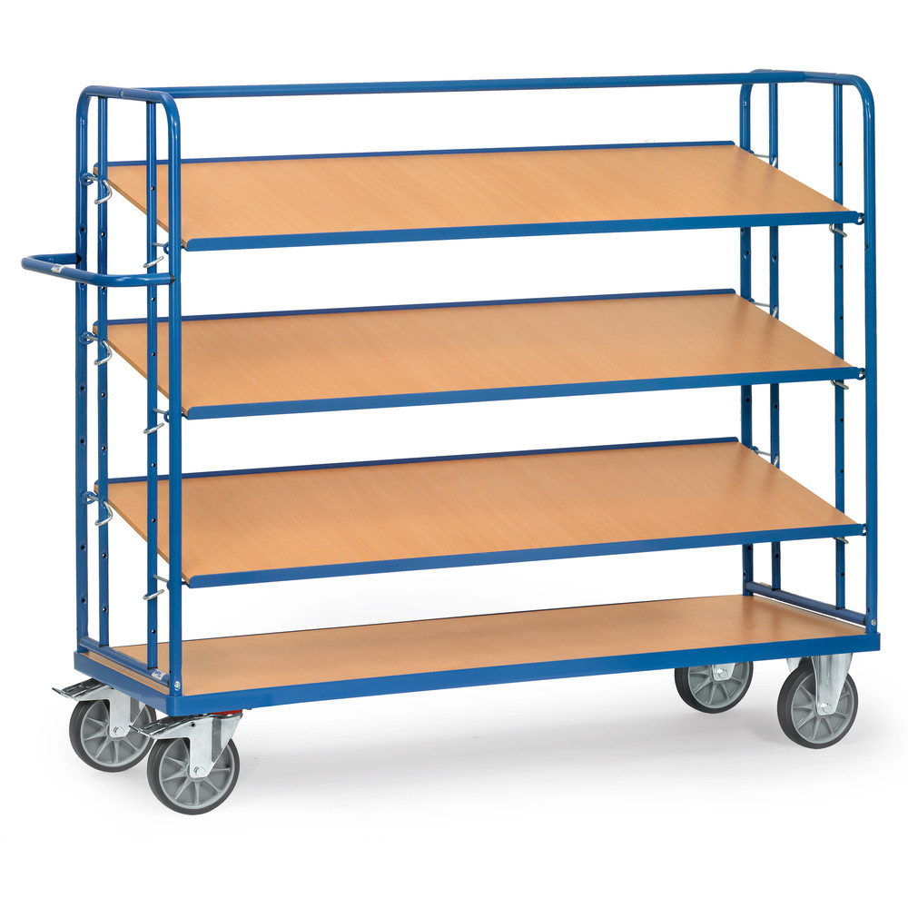 fetra® Etagenwagen mit verstellbaren Böden 4255