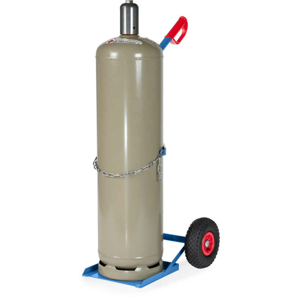 fetra® Stahlflaschenkarre 51318L für Propangasflasche 33 kg