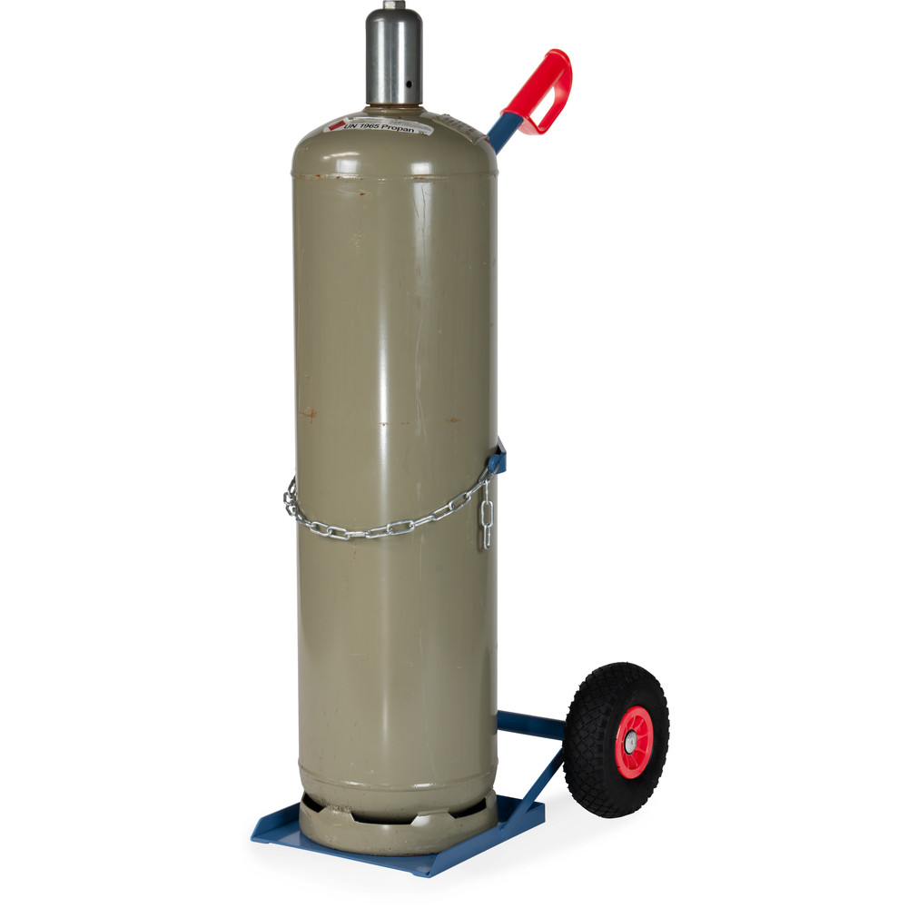 fetra® Stahlflaschenkarre 51318P für Propangasflasche 33 kg