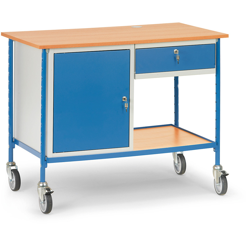 fetra® Rolltisch 5866 für Computer