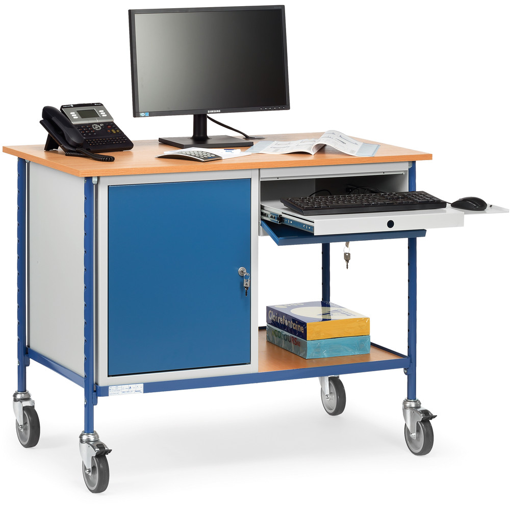 fetra® Rolltisch 5866 für Computer