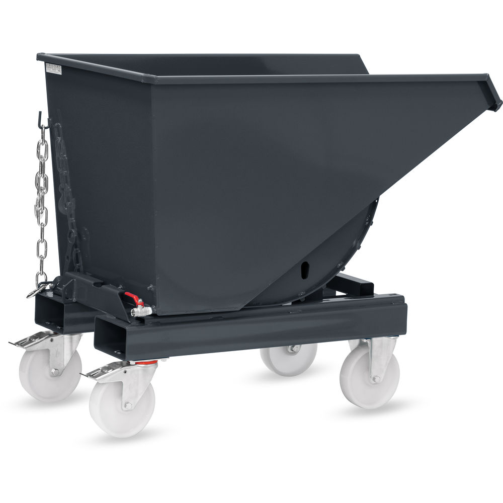 fetra® Selbstkipper mit Ablasshahn und Rollensatz 6030AR-7016