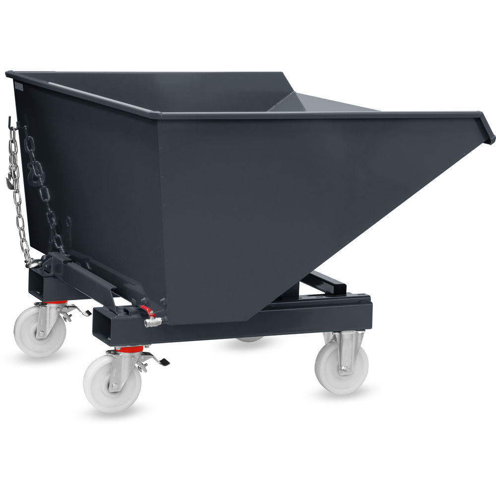 fetra® Selbstkipper mit Ablasshahn und Rollensatz 6090AR-7016