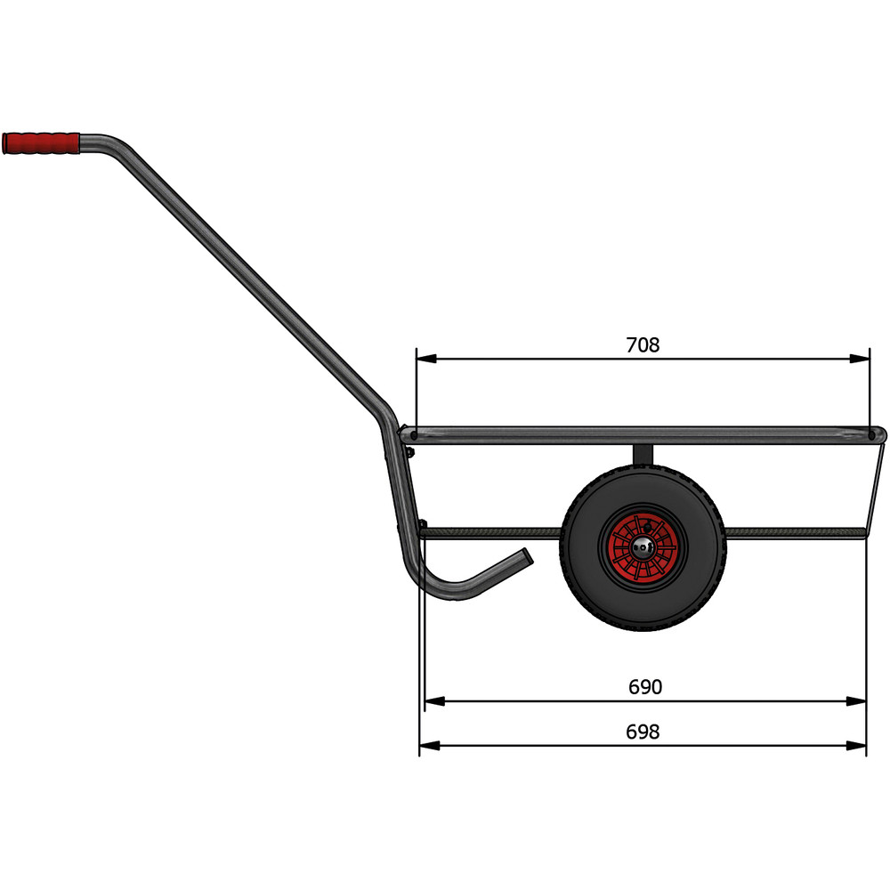 fetra® verzinkter Handwagen 6091P
