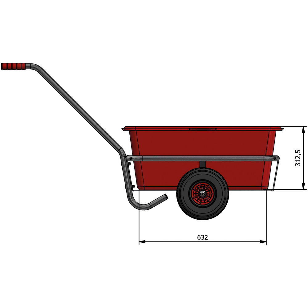 fetra® verzinkter Handwagen 6101P