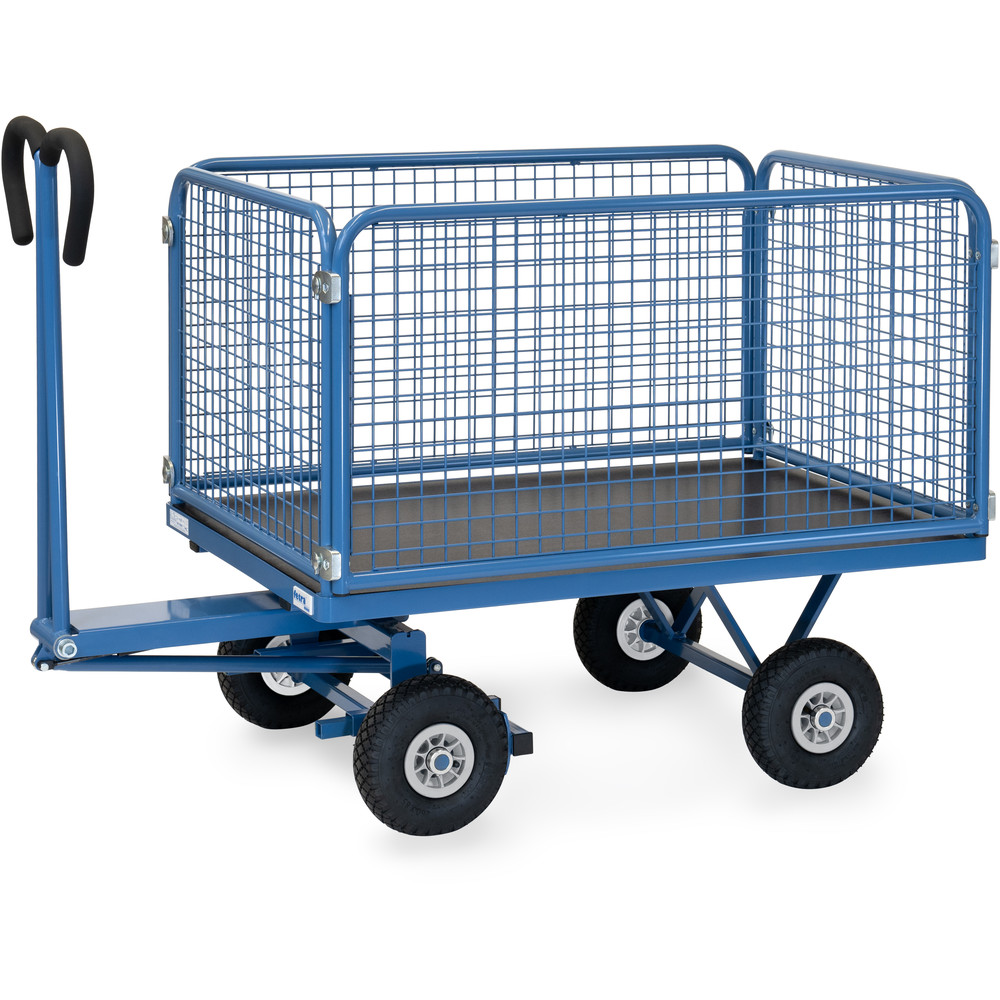 fetra® Handpritschenwagen mit Drahtgitterwänden 6433L