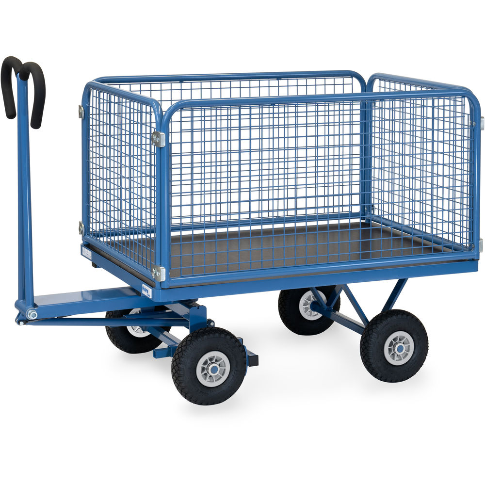fetra® Handpritschenwagen mit Drahtgitterwänden 6433P