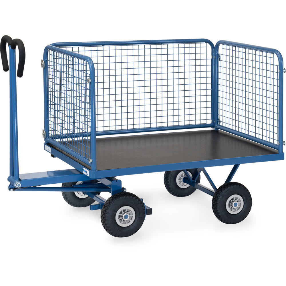fetra® Handpritschenwagen mit Drahtgitterwänden 6433P