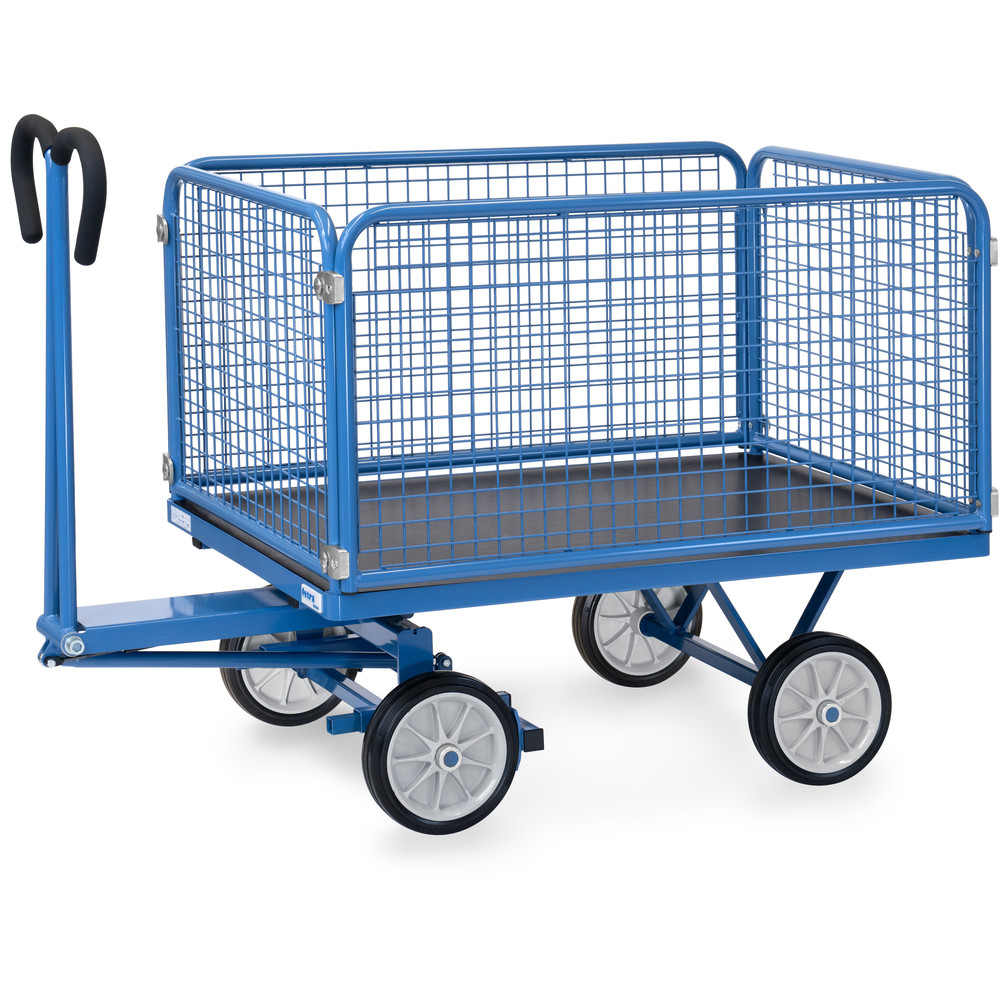fetra® Handpritschenwagen mit Drahtgitterwänden 6433V