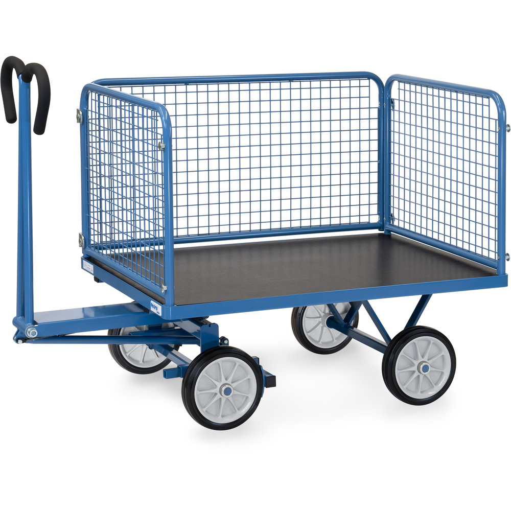 fetra® Handpritschenwagen mit Drahtgitterwänden 6433V