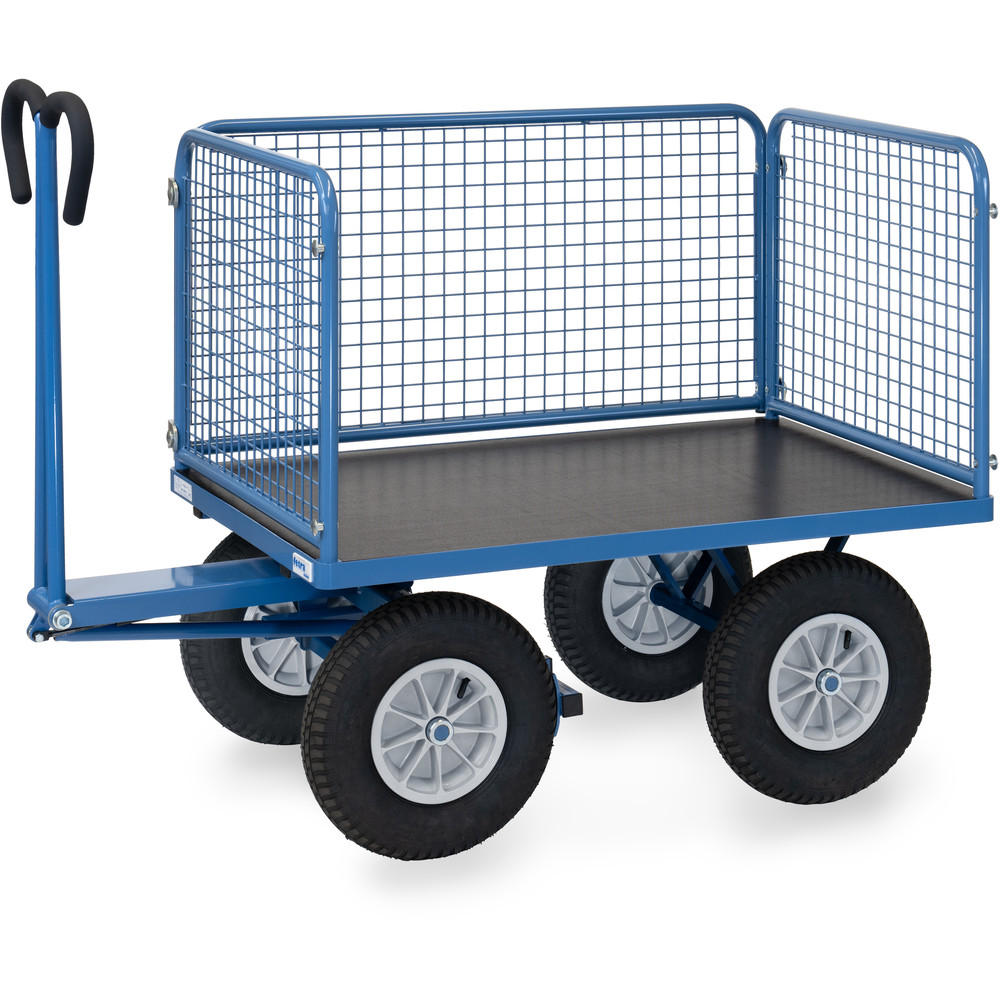 fetra® Handpritschenwagen mit Drahtgitterwänden 6434L