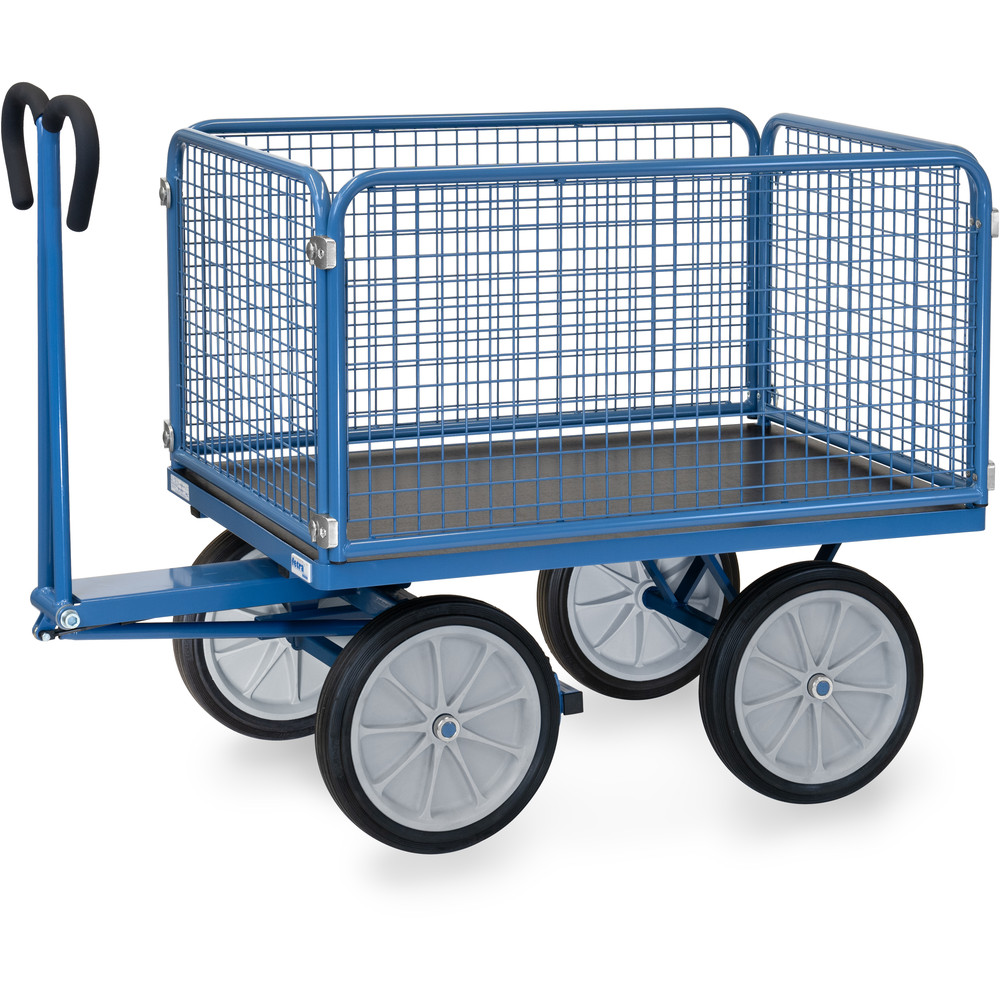 fetra® Handpritschenwagen mit Drahtgitterwänden 6434V