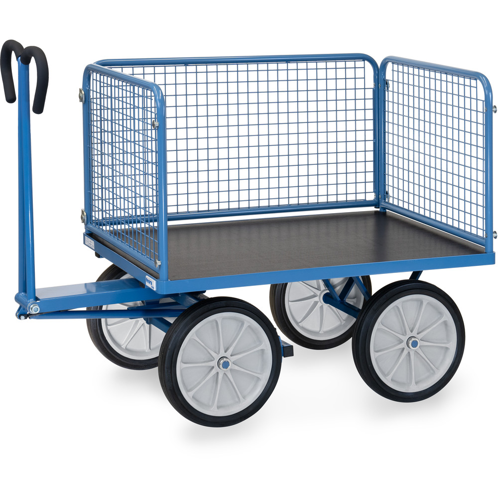fetra® Handpritschenwagen mit Drahtgitterwänden 6434V