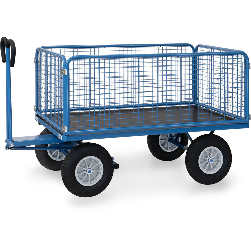 fetra® Handpritschenwagen mit Drahtgitterwänden 6435P
