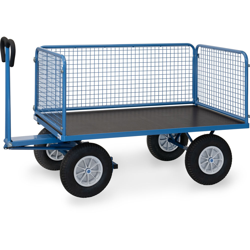 fetra® Handpritschenwagen mit Drahtgitterwänden 6435P
