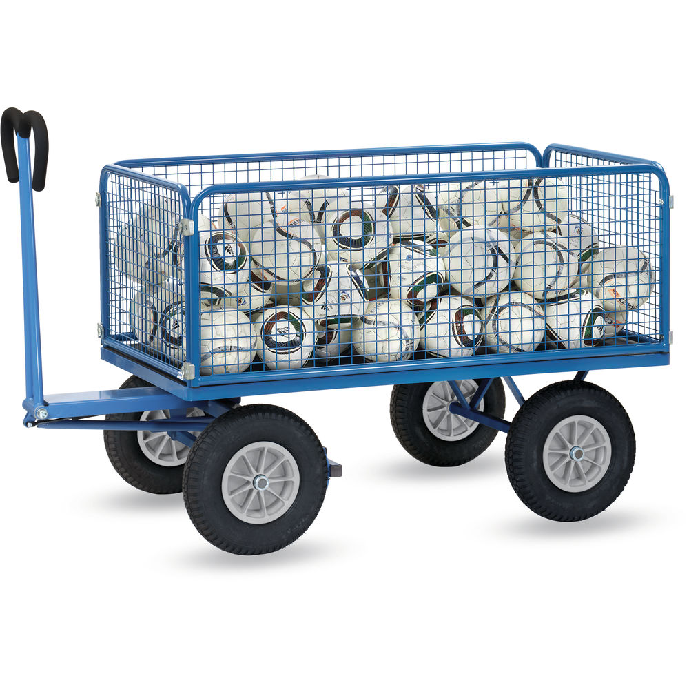 fetra® Handpritschenwagen mit Drahtgitterwänden 6435P