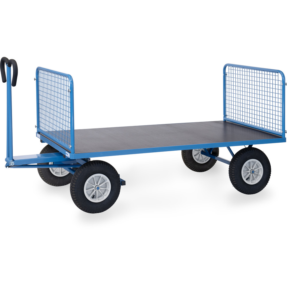 fetra® Handpritschenwagen mit Drahtgitterwänden 6436L
