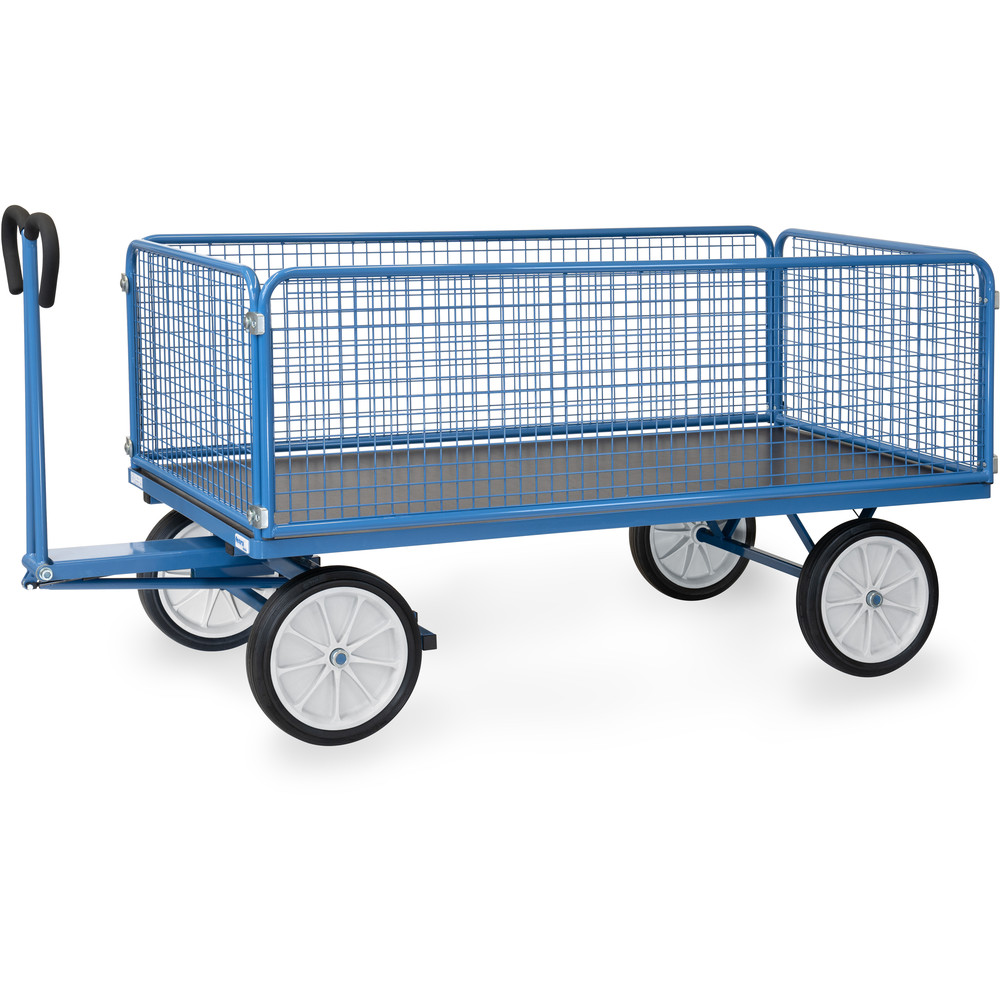fetra® Handpritschenwagen mit Drahtgitterwänden 6436V