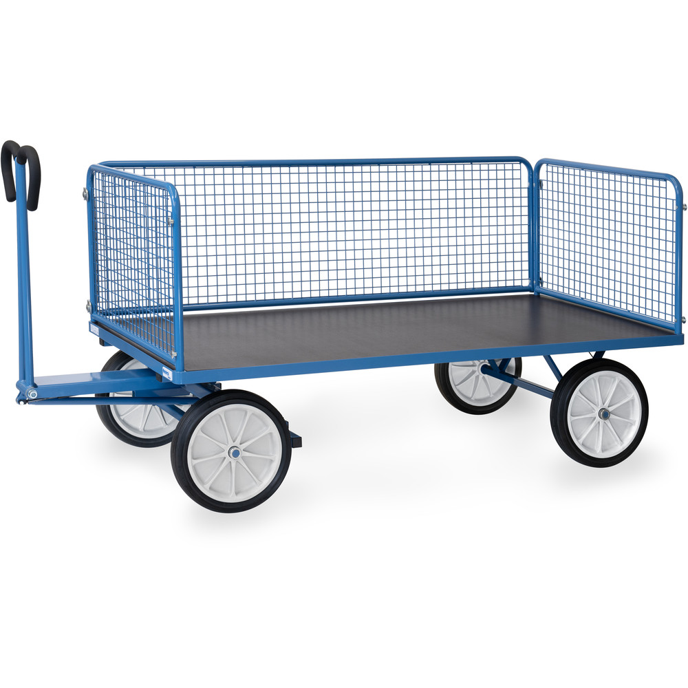 fetra® Handpritschenwagen mit Drahtgitterwänden 6436V