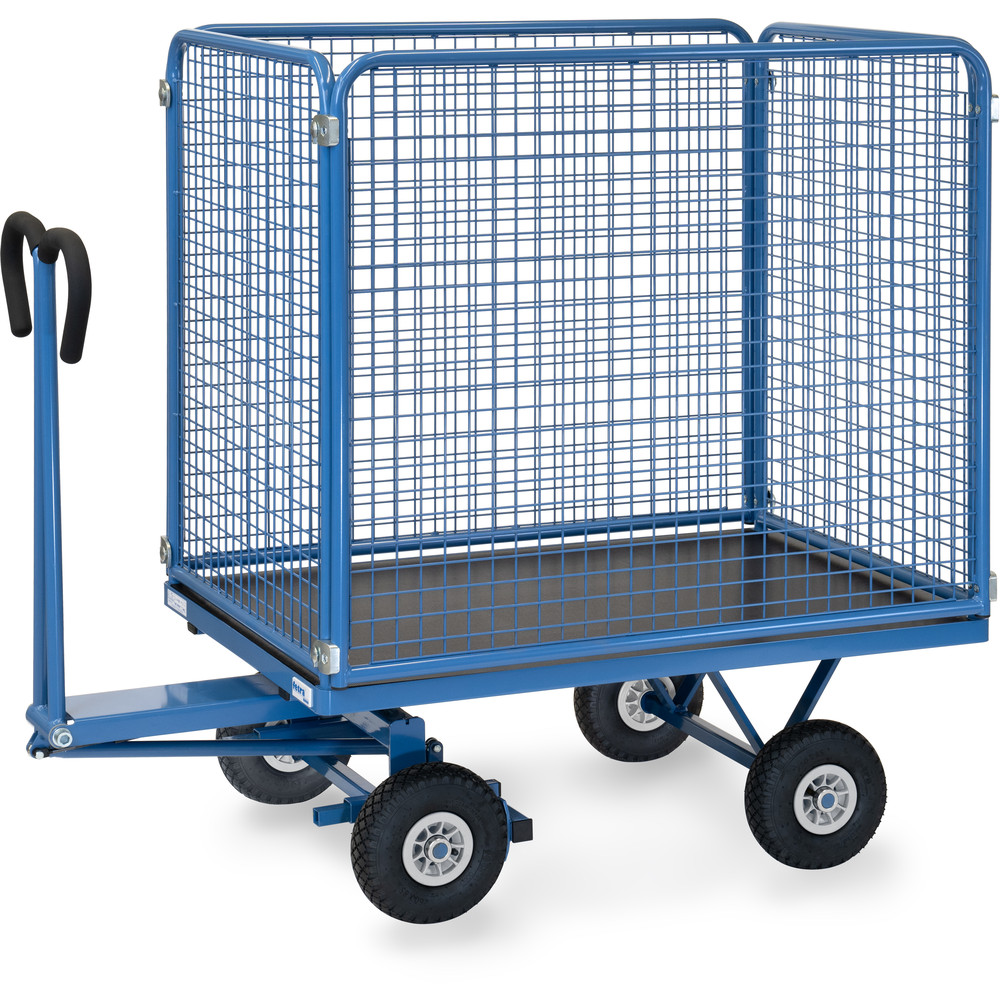 fetra® Handpritschenwagen mit Drahtgitterwänden 6443L
