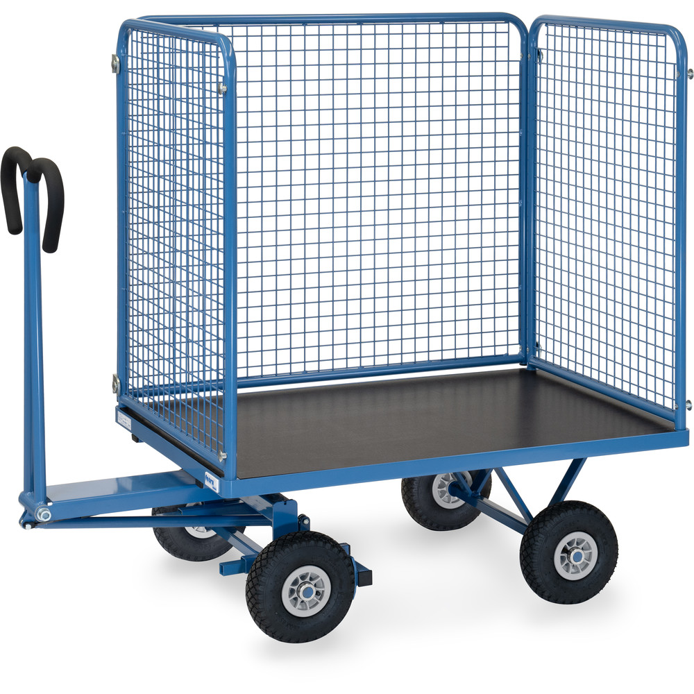fetra® Handpritschenwagen mit Drahtgitterwänden 6443L