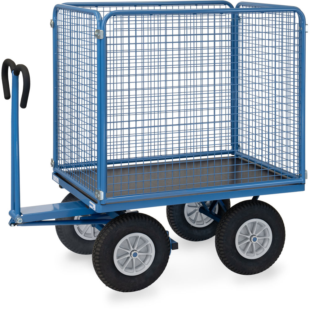 fetra® Handpritschenwagen mit Drahtgitterwänden 6444P