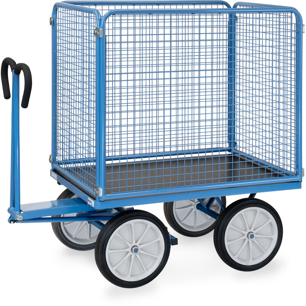 fetra® Handpritschenwagen mit Drahtgitterwänden 6444V