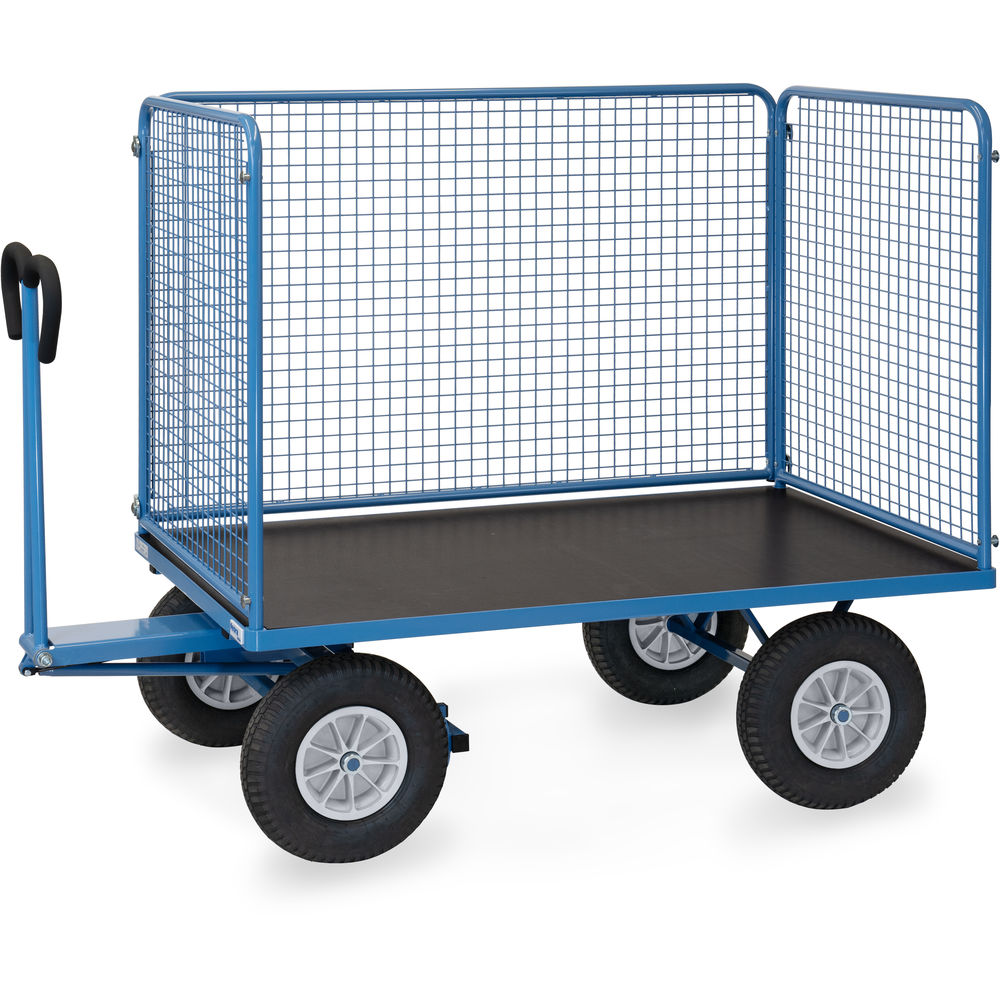 fetra® Handpritschenwagen mit Drahtgitterwänden 6445P