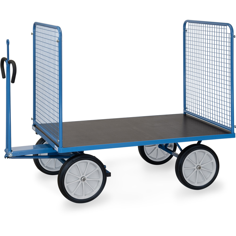 fetra® Handpritschenwagen 6445VZ mit Gitterwänden, Zugöse