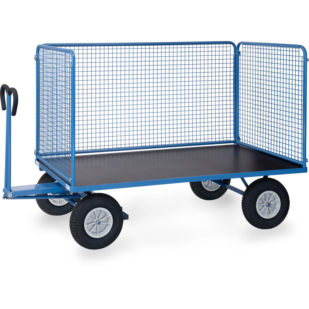 fetra® Handpritschenwagen mit Drahtgitterwänden 6446P