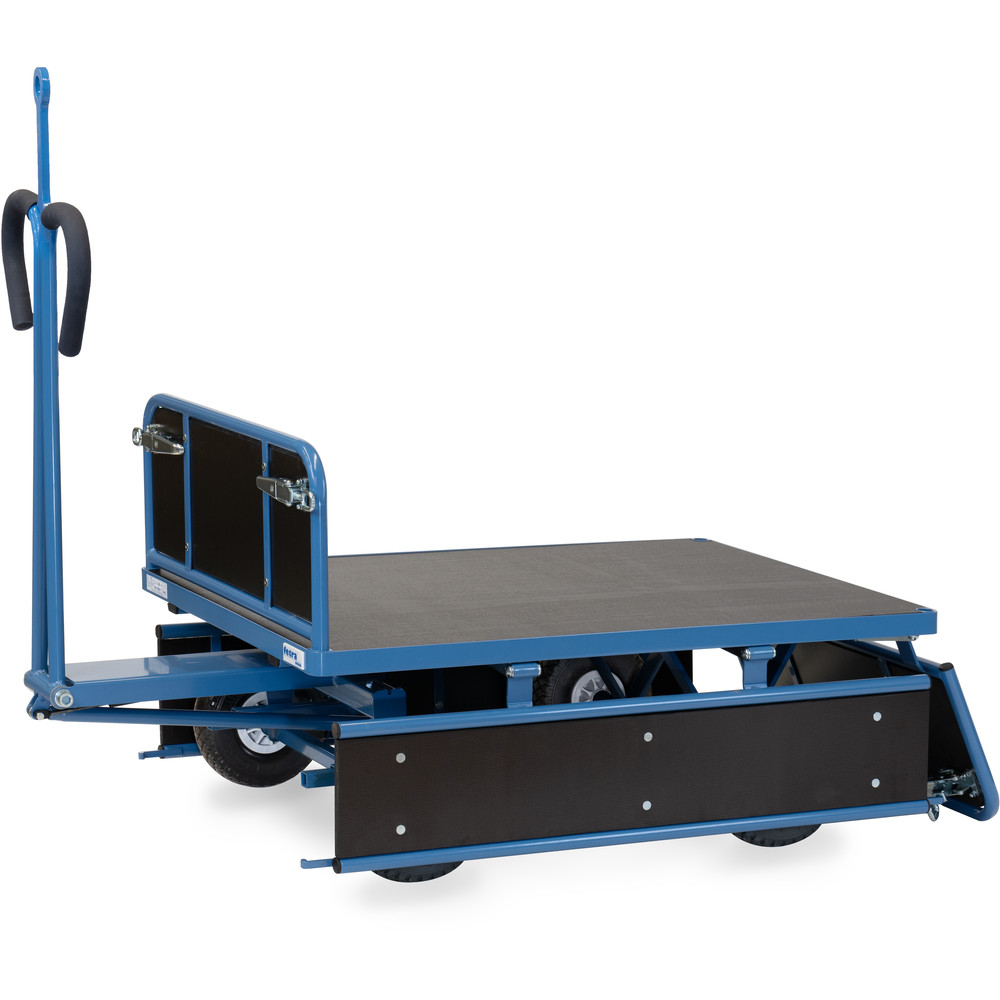 fetra® Handpritschenwagen 6453LZ mit Bordwänden, Zugöse