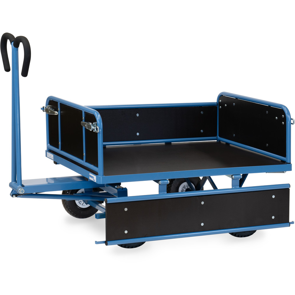 fetra® Handpritschenwagen mit Bordwänden 6453L