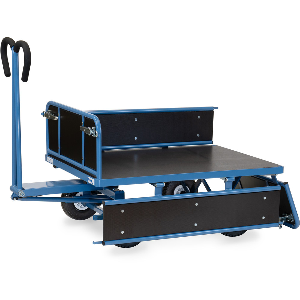 fetra® Handpritschenwagen mit Bordwänden 6453L