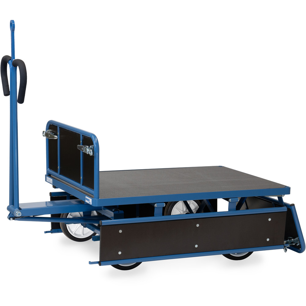 fetra® Handpritschenwagen 6453VZ mit Bordwänden, Zugöse