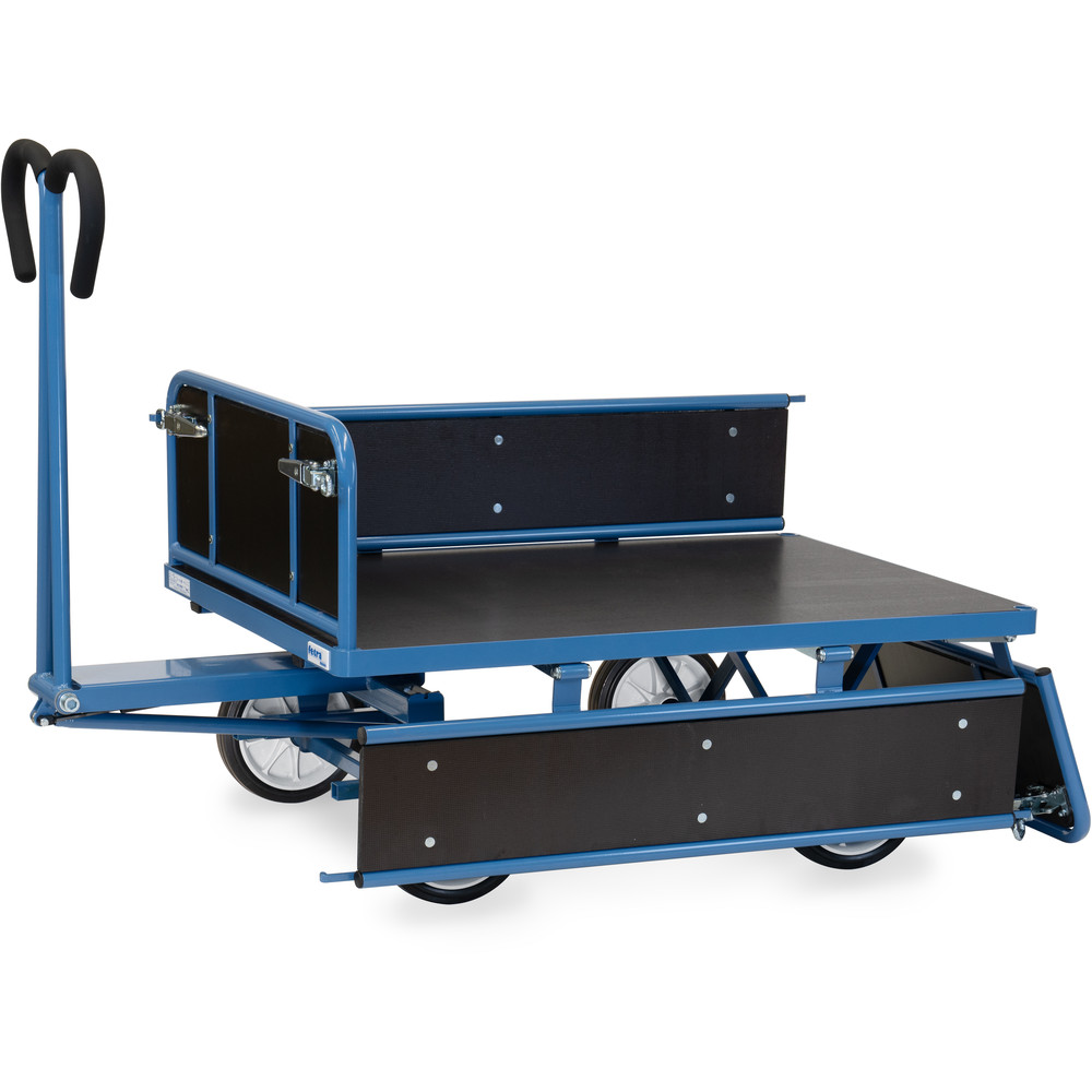 fetra® Handpritschenwagen mit Bordwänden 6453V