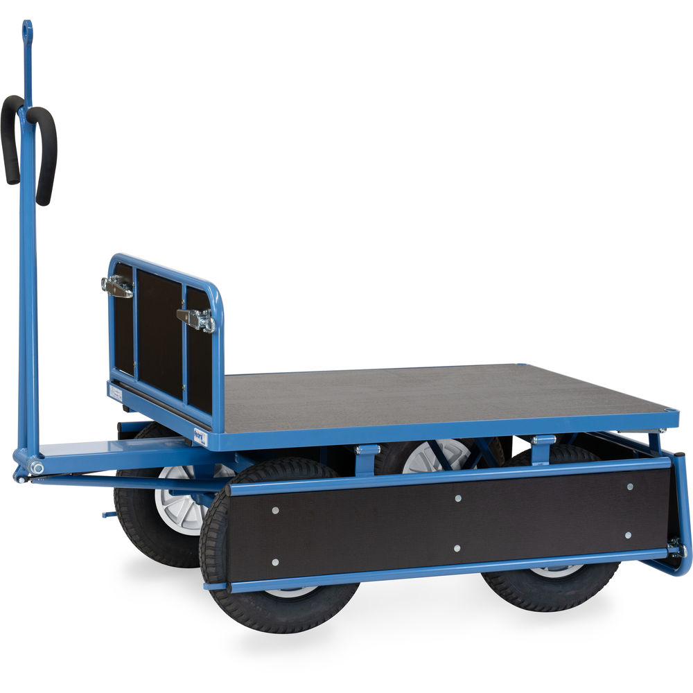 fetra® Handpritschenwagen 6454PZ mit Bordwänden, Zugöse