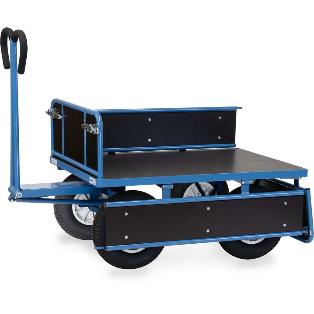 fetra® Handpritschenwagen mit Bordwänden 6454P