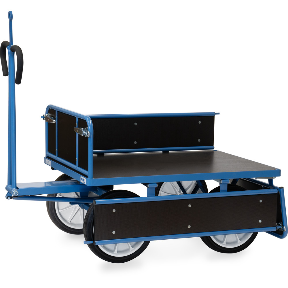 fetra® Handpritschenwagen 6454VZ mit Bordwänden, Zugöse