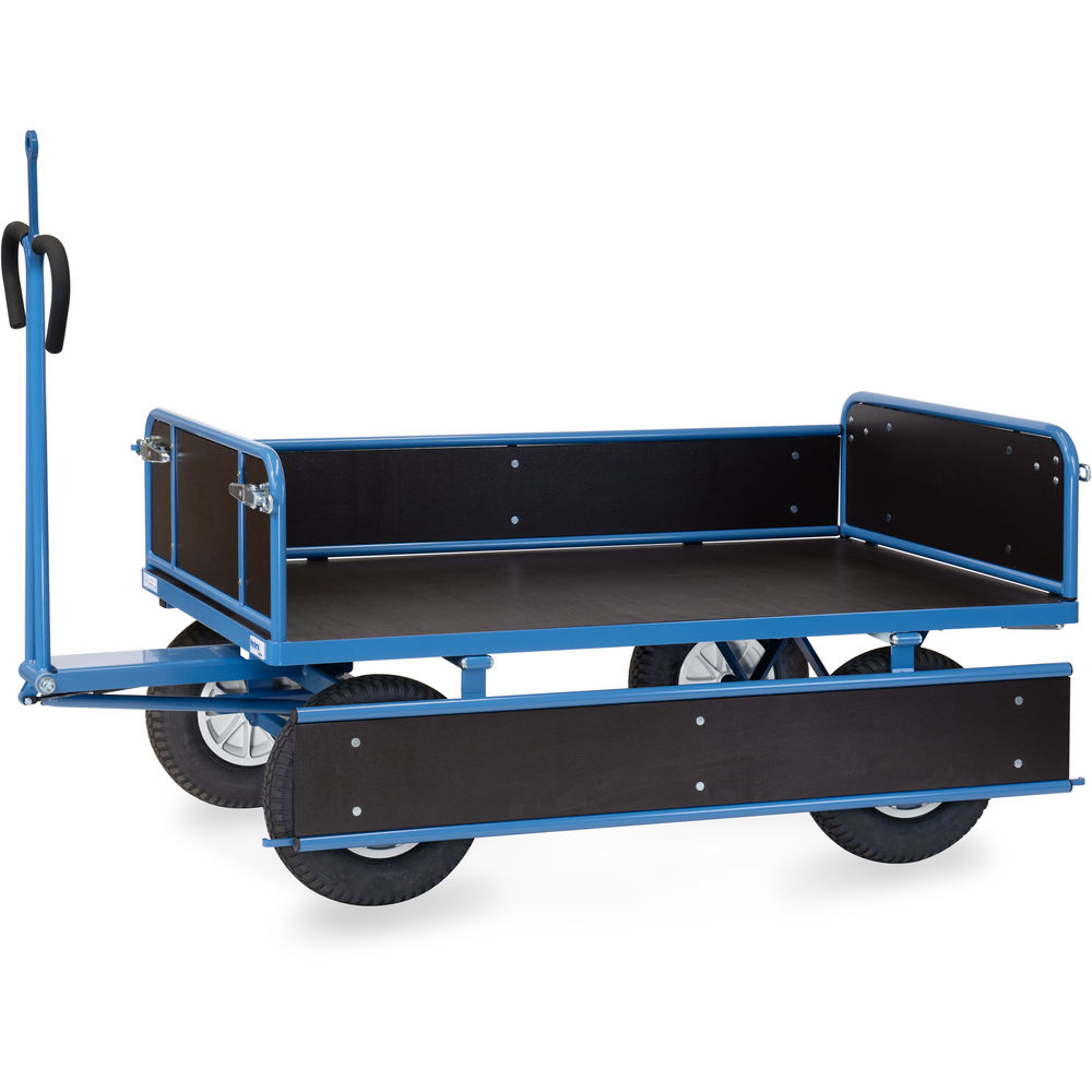 fetra® Handpritschenwagen 6455PZ mit Bordwänden, Zugöse